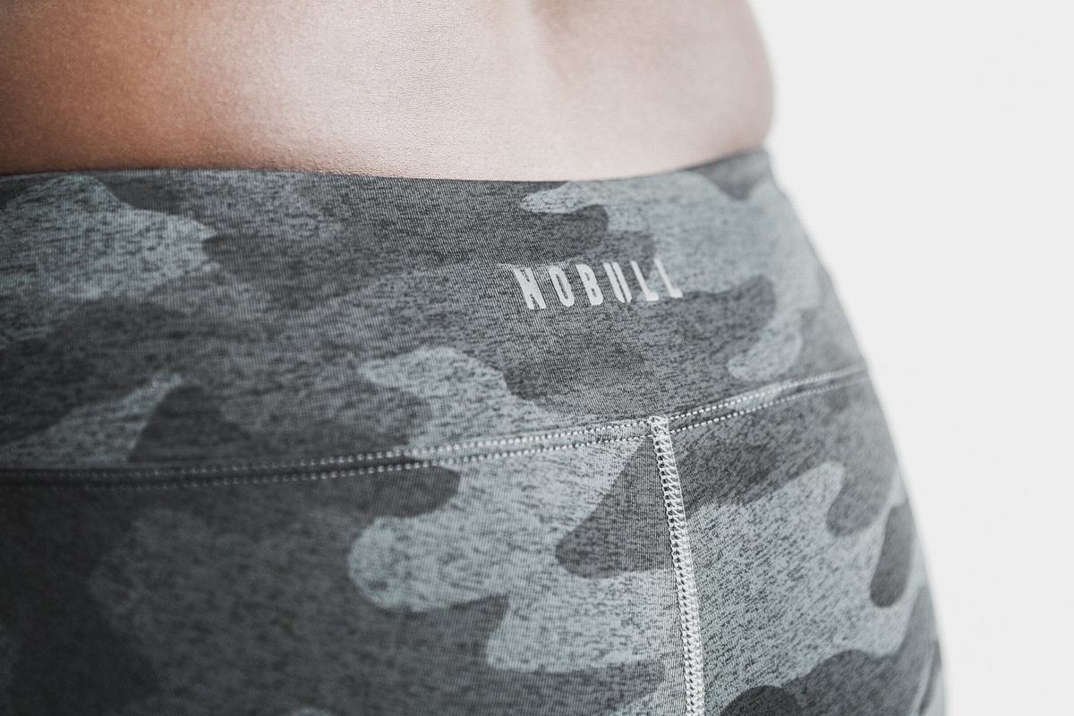 Nobull 2'' Plush Heather Women's Shorts Grey Camo | Australia (ER5089)